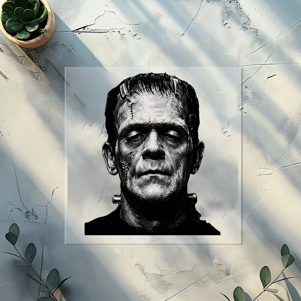 Black & White Horror Icons Heat Transfer