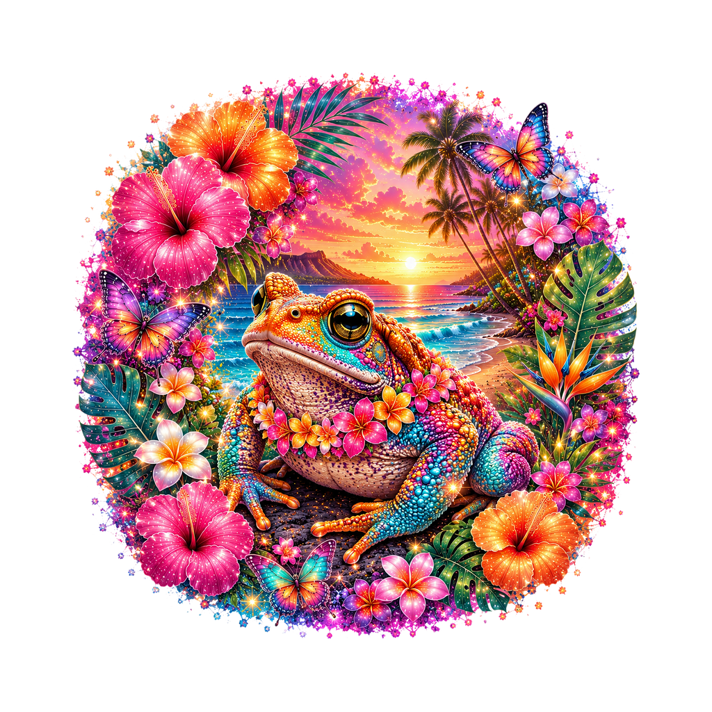 Tropical Reptiles Graphic T-shirt S-5X