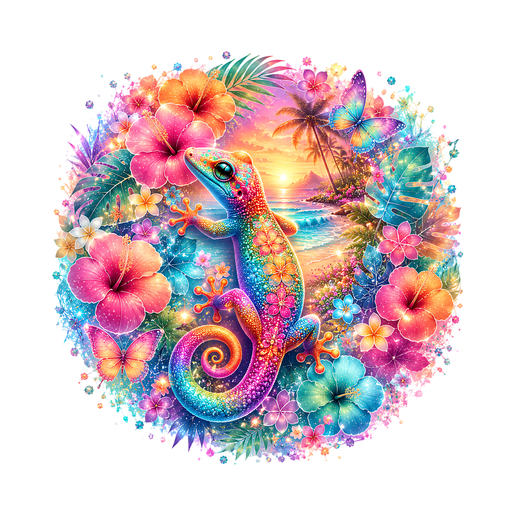 Tropical Reptiles Graphic T-shirt S-5X
