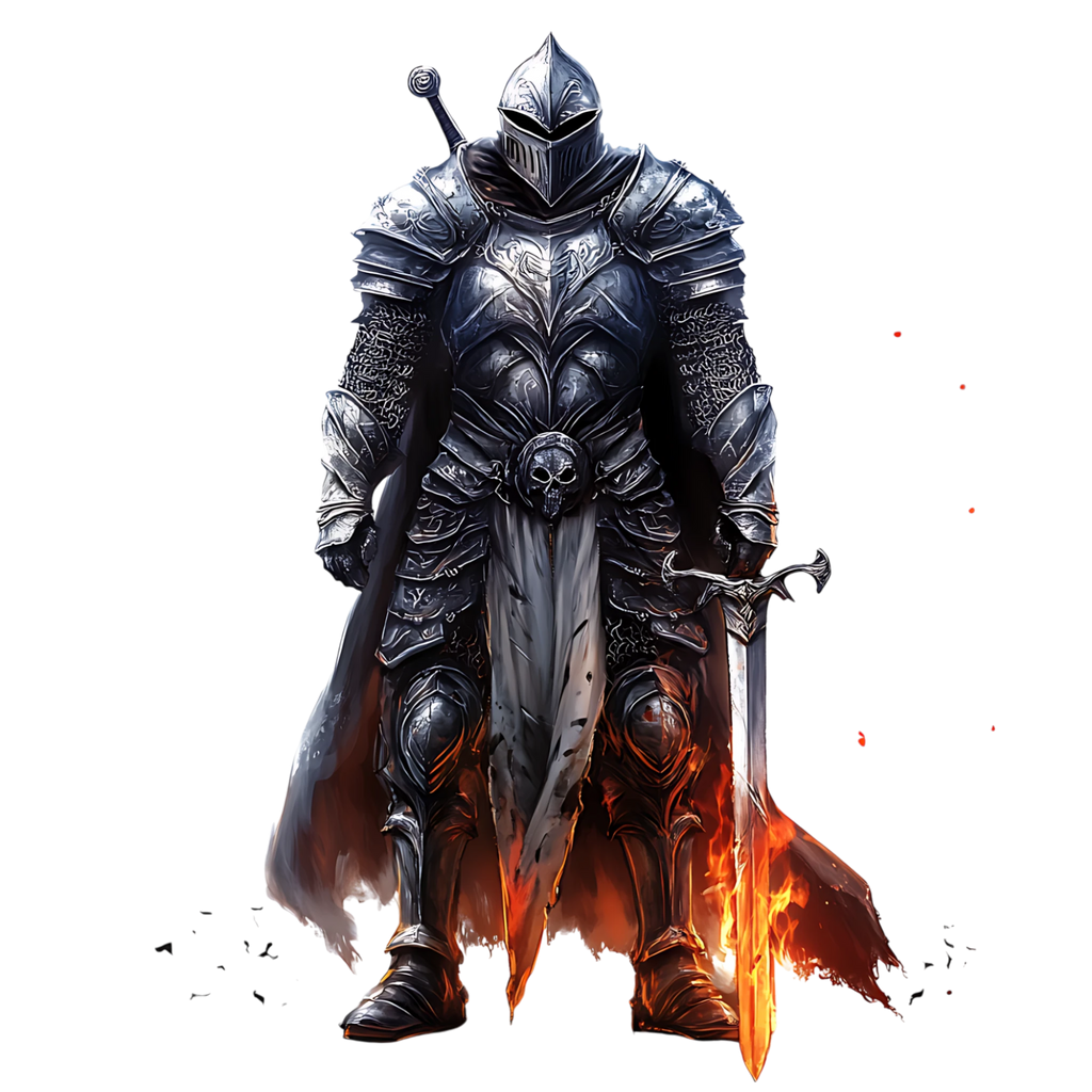 Evil Gothic Knights Heat Transfer