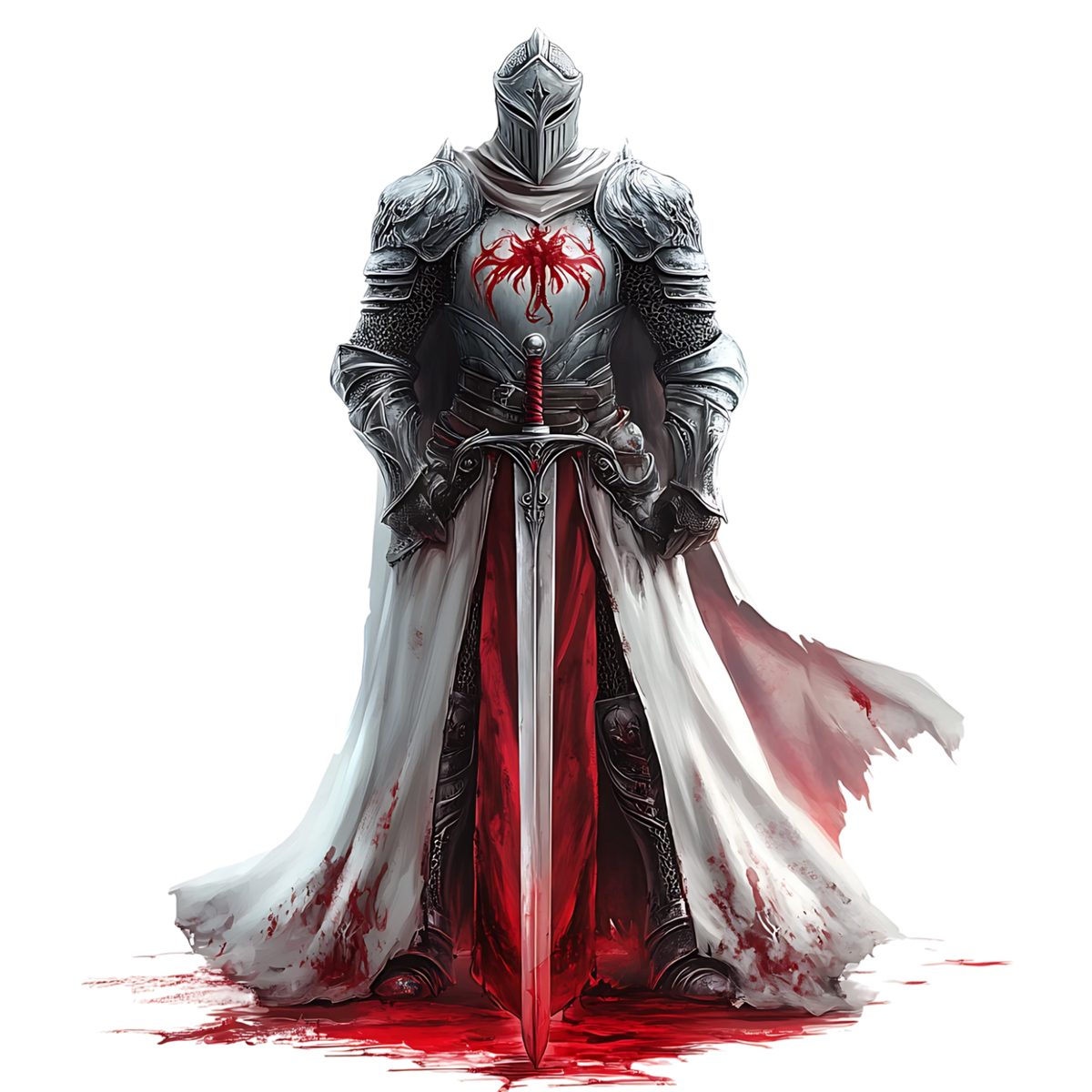 Evil Gothic Knights Heat Transfer