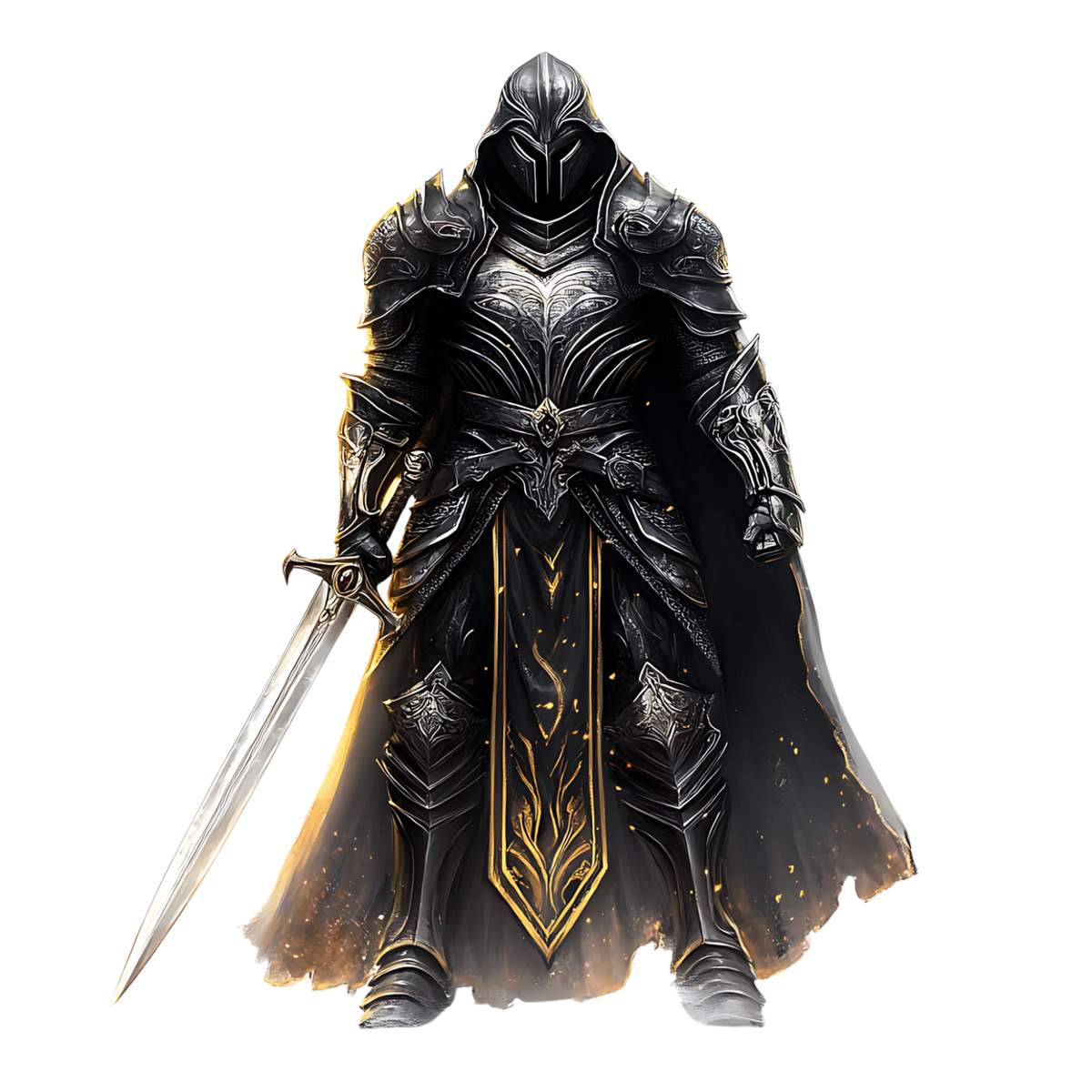 Evil Gothic Knights Heat Transfer