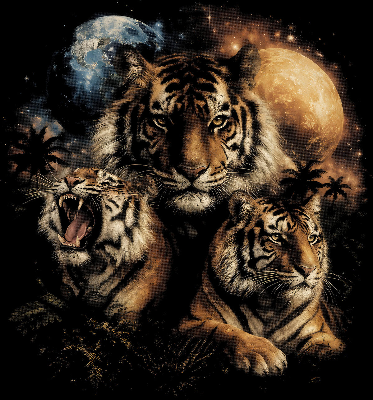 Wildlife Designs Graphic T-shirt S-5X Black Only
