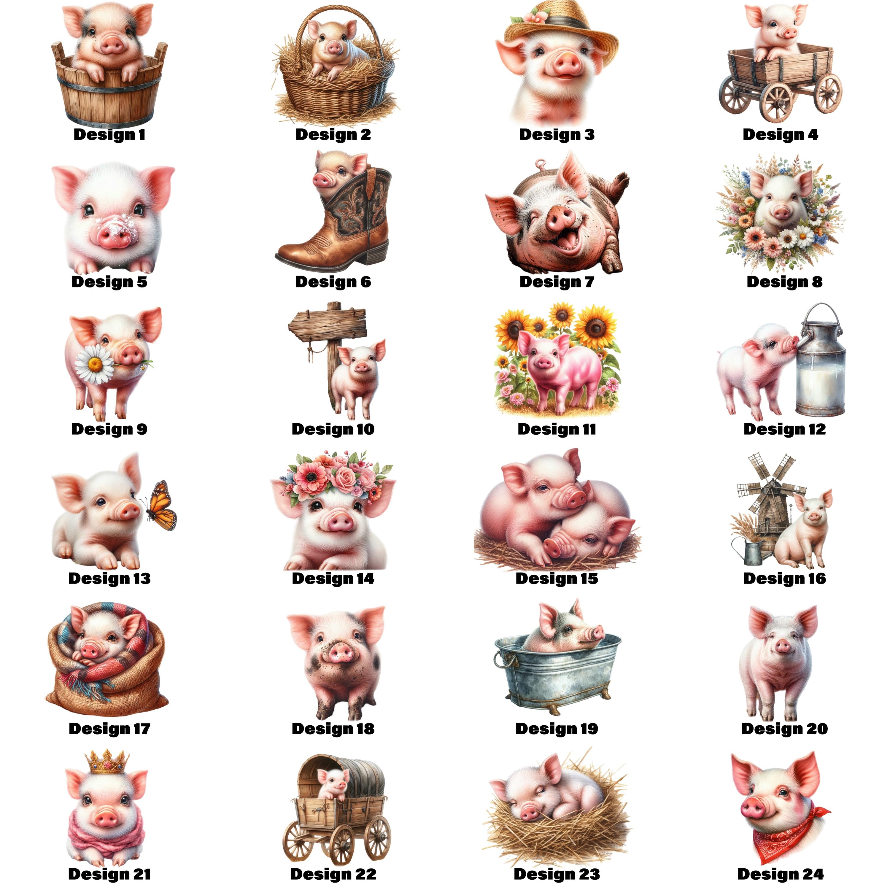 Cute Pigs Heat Transfer