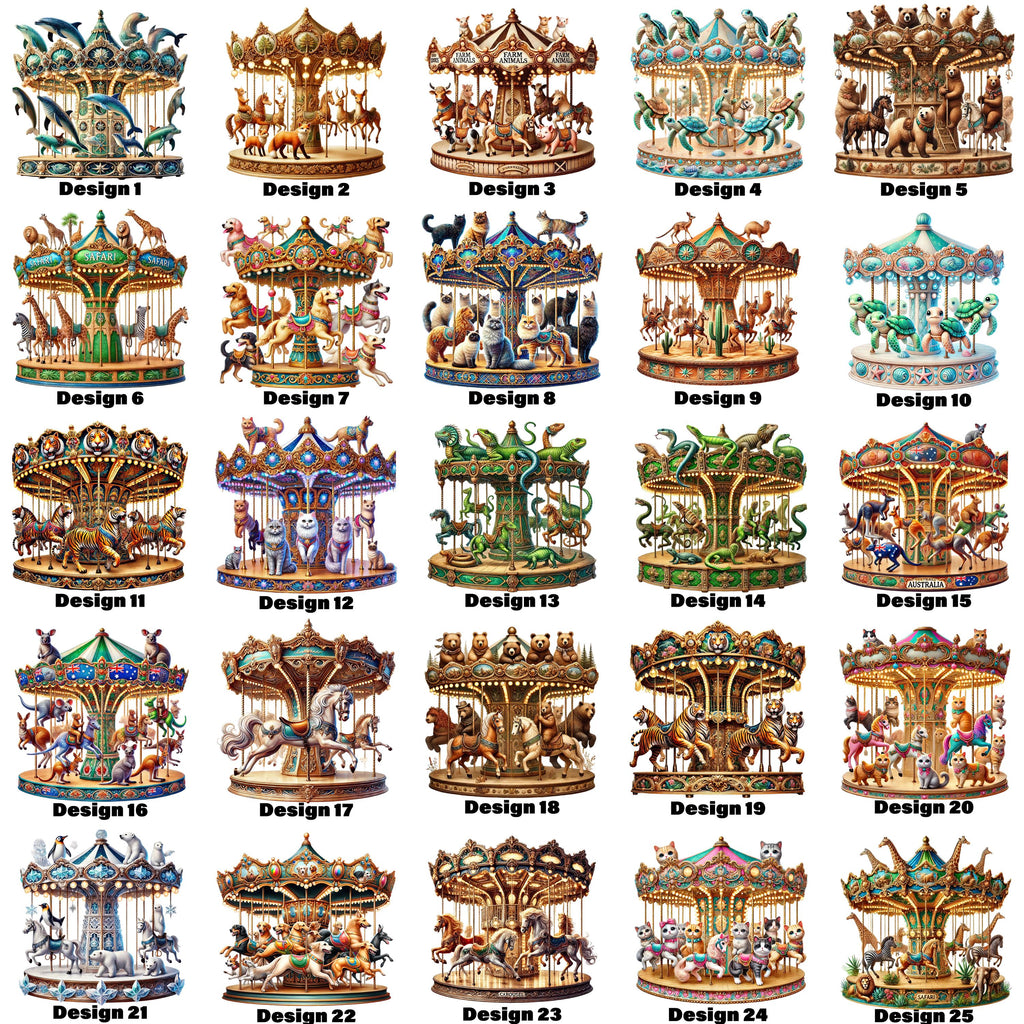 Animal Carousels Heat Transfer