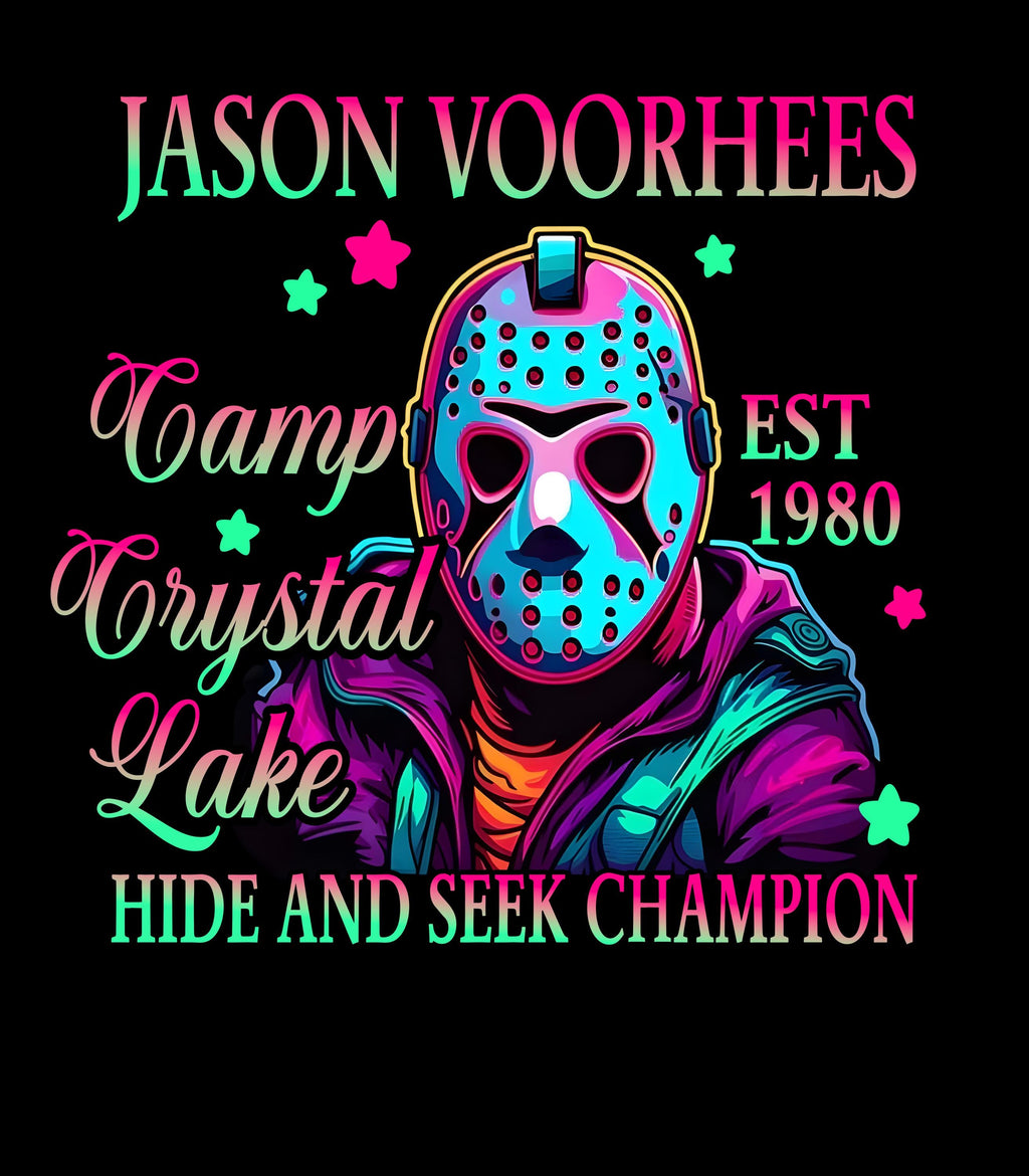 Horror Characters Heat Transfer For Black Only