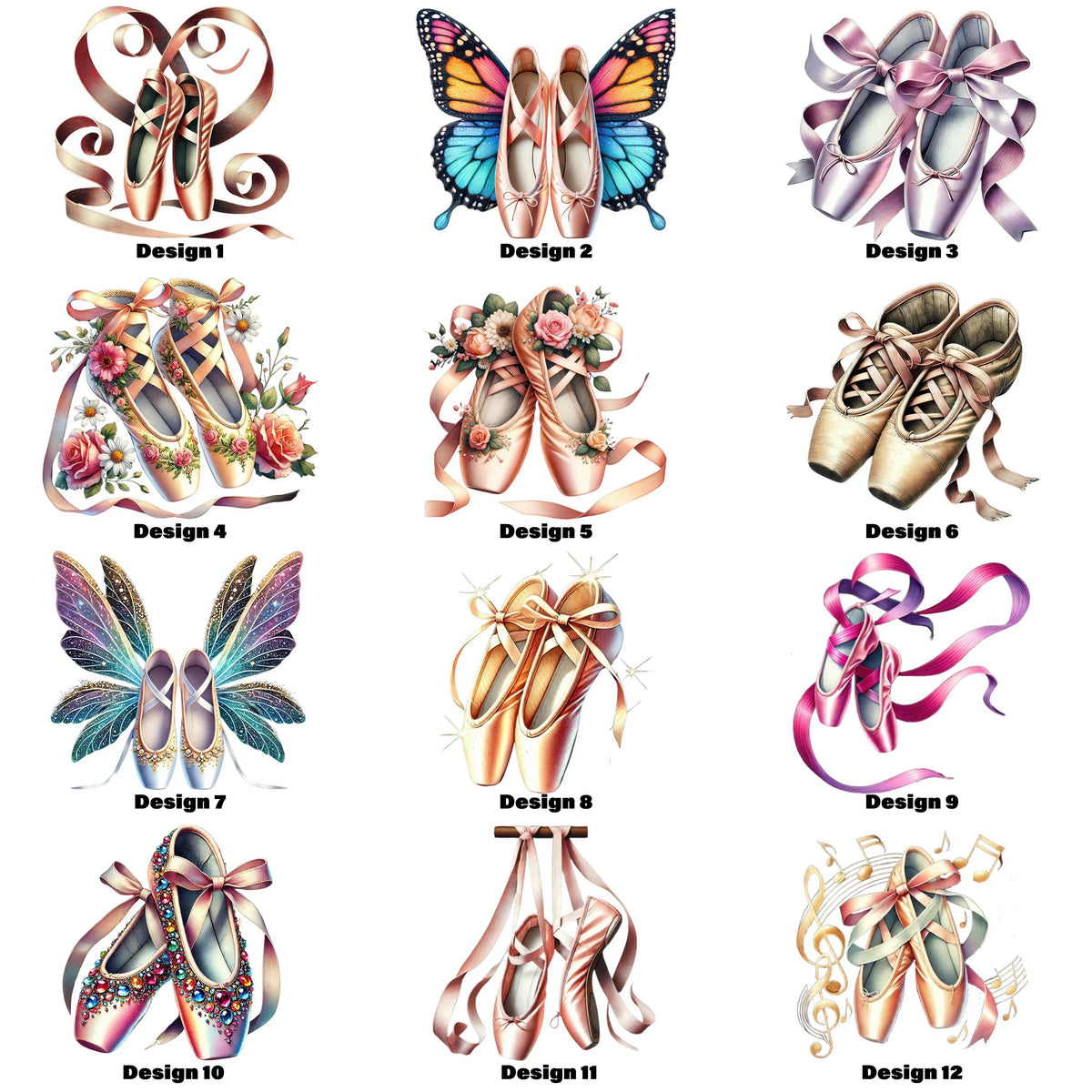 Ballet Shoes Heat Transfer