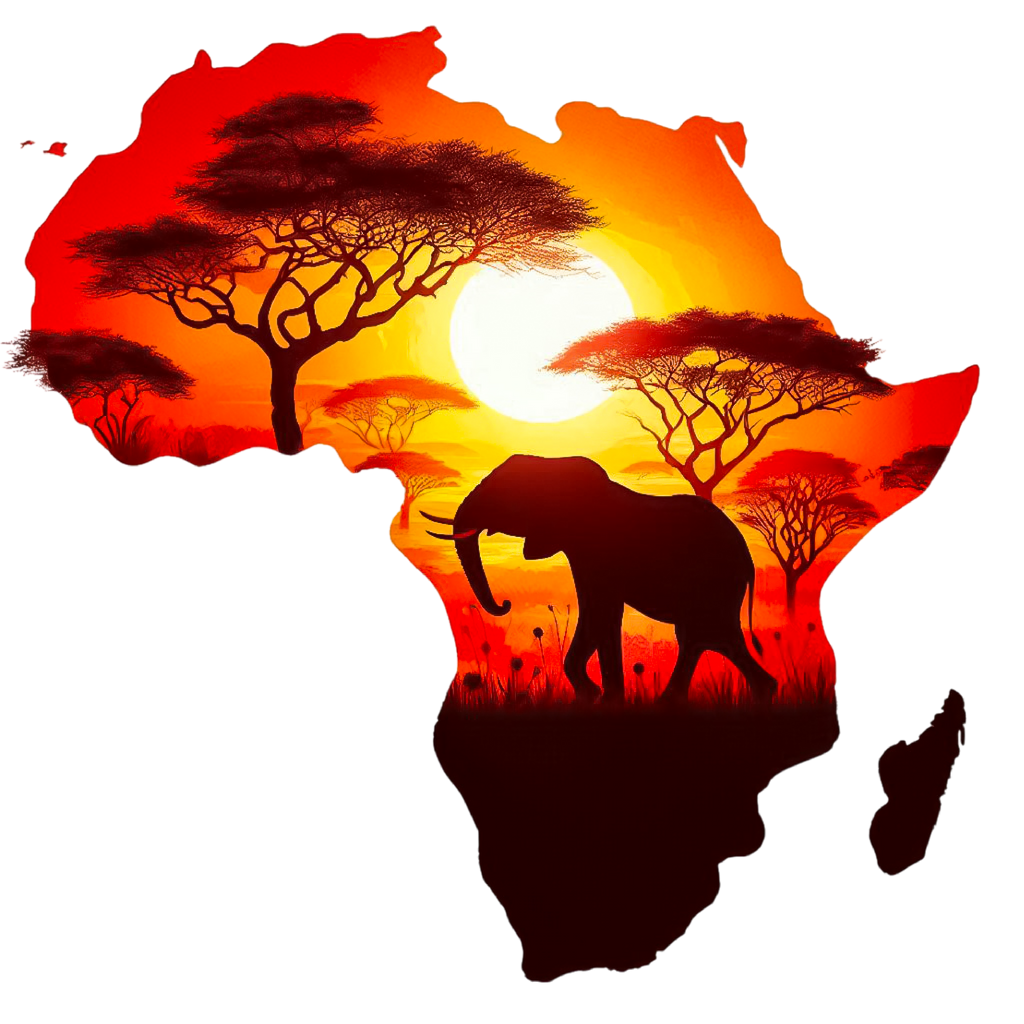 African Silhouette Heat Transfer