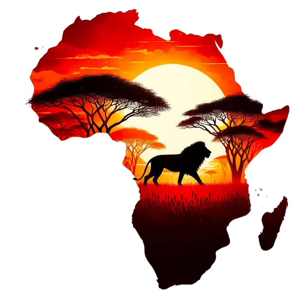 African Silhouette Heat Transfer