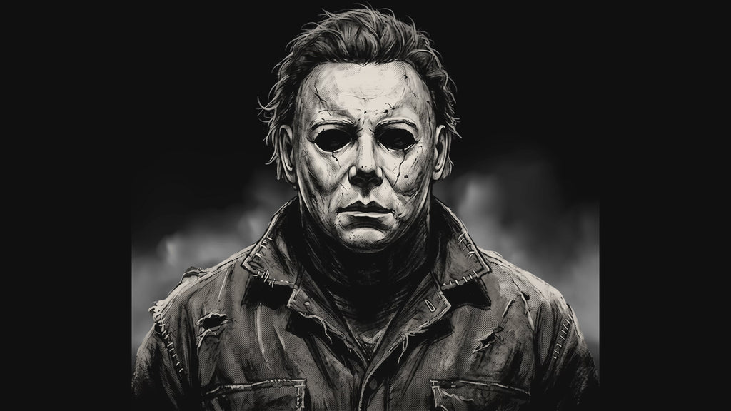 Black & White Horror Icons Heat Transfer