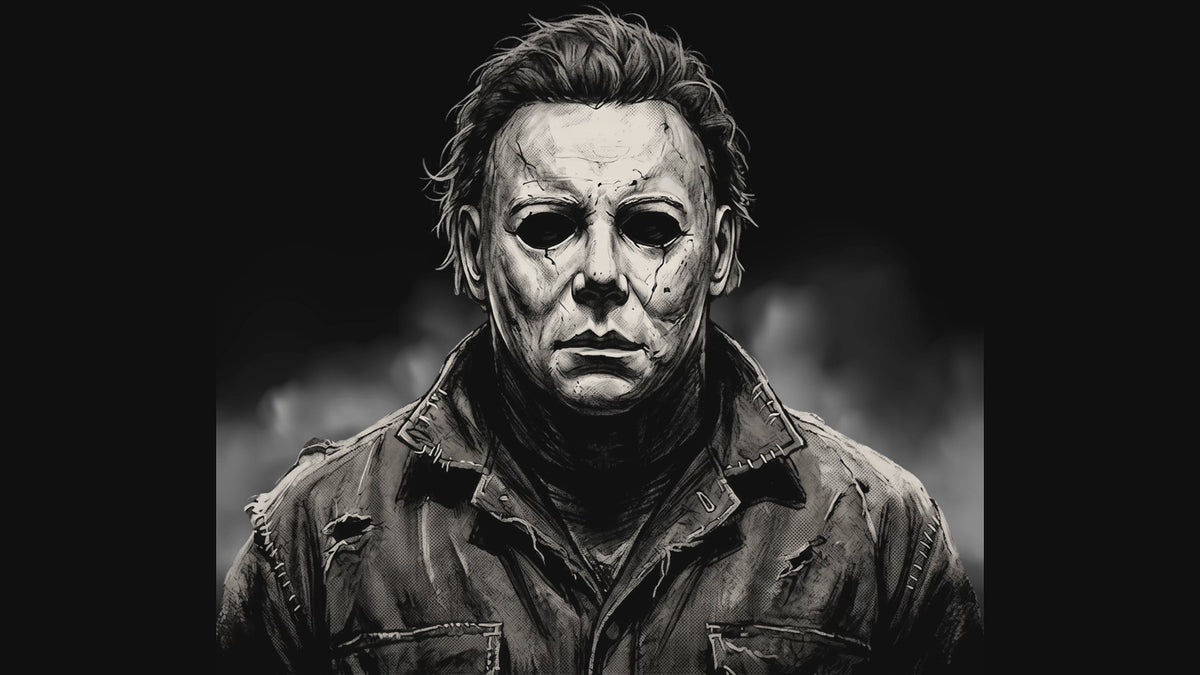 Black & White Horror Icons Heat Transfer